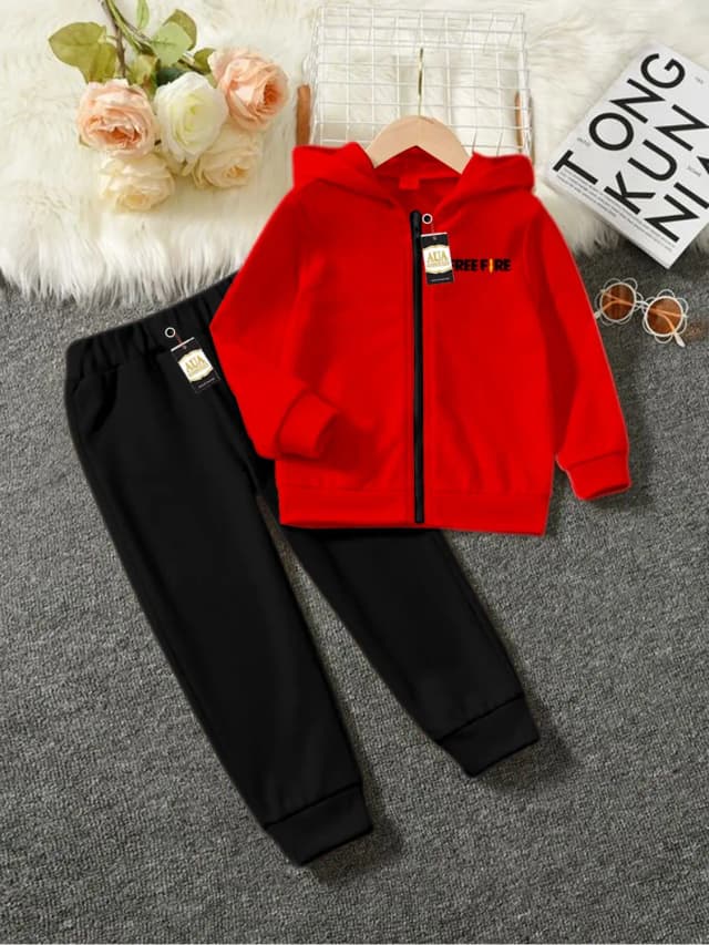 Winter Collection For Kids Hoddi zipper & Trouser