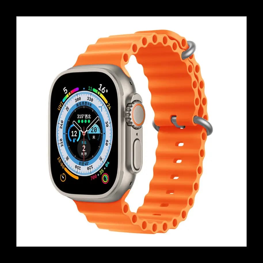 Silicone Ocean Band Strap for Smart Watch Ultra 8 7 6 5 4 SE 45mm 49mm 44mm 42mm
