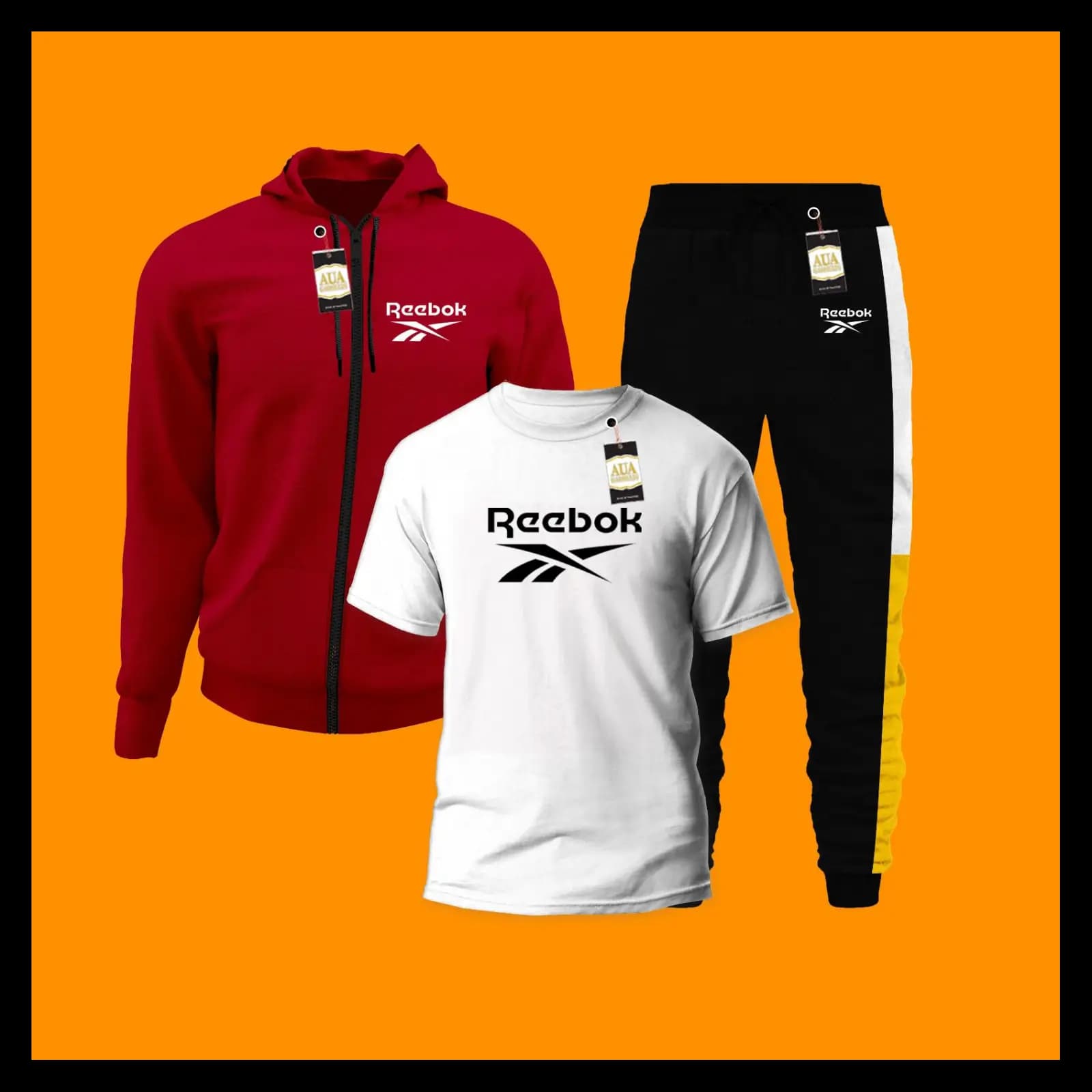 ZIPPER HOODI+ T SHIRT+TROUSER