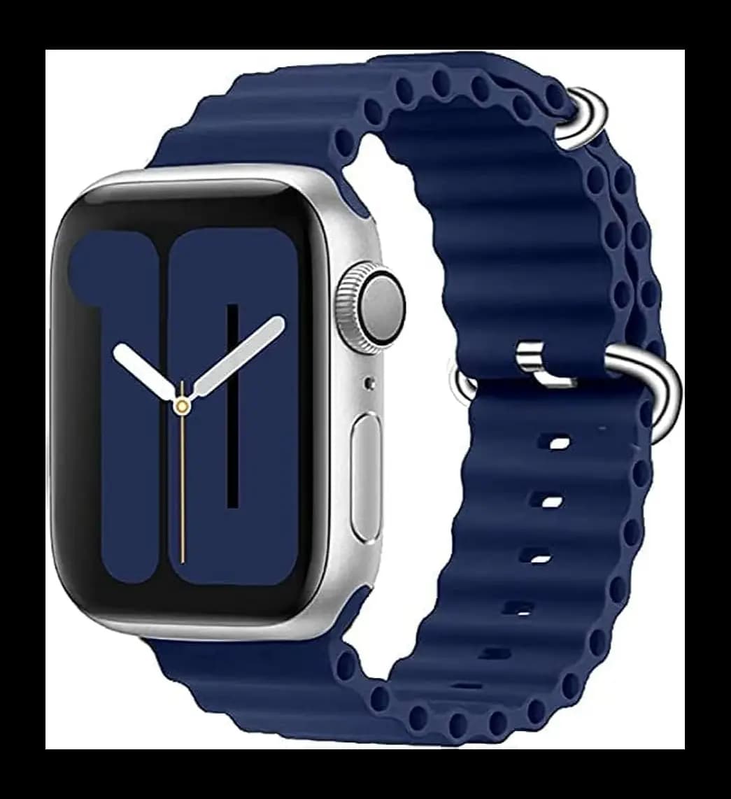 Silicone Ocean Band Strap for Smart Watch Ultra 8 7 6 5 4 SE 45mm 49mm 44mm 42mm